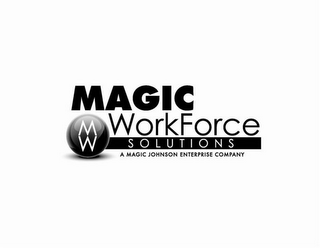 MW MAGIC WORKFORCE SOLUTIONS A MAGIC JOHNSON ENTERPRISE COMPANY logo