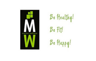 MW MARINO WELLNESS BE HEALTHY! BE FIT! BE HAPPY! logo
