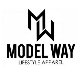 MW MODEL WAY LIFESTYLE APPAREL logo