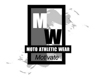 MW MOTO ATHLETIC WEAR MOTIVATE logo