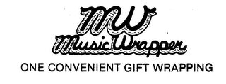 MW MUSIC WRAPPER ONE CONVENIENT GIFT WRAPPING logo