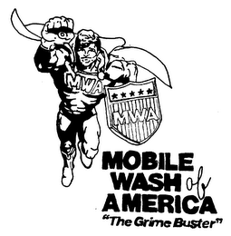 MWA MOBILE WASH OF AMERICA "THE GRIME BUSTER" logo