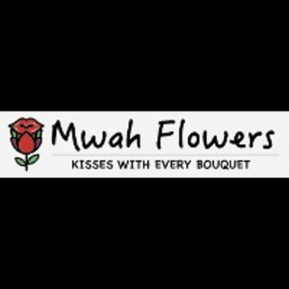 MWAH FLOWERS KISSES WITH EVERY BOUQUET logo