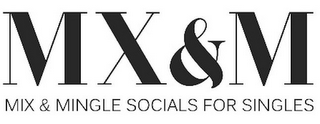 MX & M MIX & MINGLE SOCIALS FOR SINGLES logo