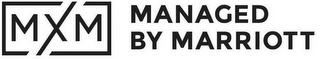 MXM MANAGED BY MARRIOTT logo