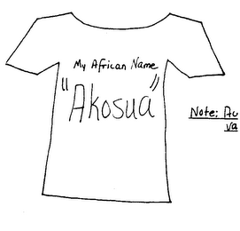 MY AFRICAN NAME "AKOSUA" logo