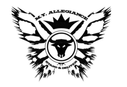 M.Y. ALLEGIANCE STAND & DELIVER logo