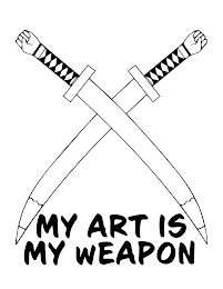MY ART IS MY WEAPON logo