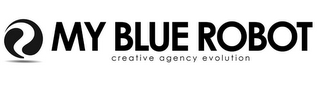 MY BLUE ROBOT CREATIVE AGENCY EVOLUTION logo
