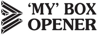 'MY' BOX OPENER logo