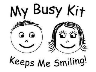 MY BUSY KIT KEEPS ME SMILING! logo