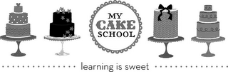 MY CAKE SCHOOL LEARNING IS SWEET! logo