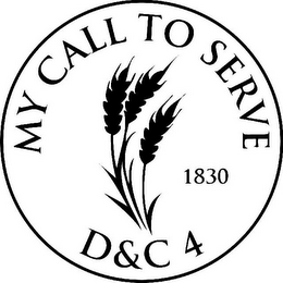 MY CALL TO SERVE 1830 D & C 4 logo