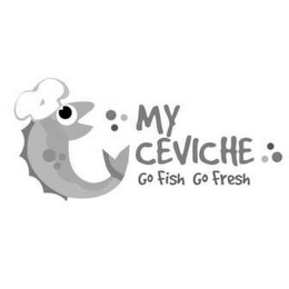 MY CEVICHE GO FISH GO FRESH logo