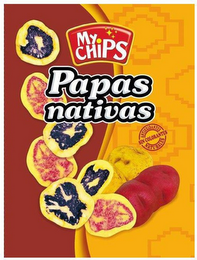 MY CHIPS PAPAS NATIVAS ANTIOXIDANTES NATURALES SIN COLORANTES logo