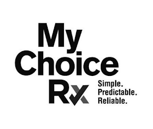 MY CHOICE RX SIMPLE. PREDICTABLE. RELIABLE. logo