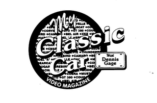 MY CLASSIC CAR VIDEO MAGAZINE logo