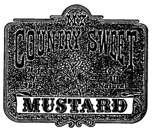 MY COUNTRY SWEET HOT 'N SPICY 100% ALL NATURAL MUSTARD logo