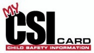 MY CSI CARD CHILD SAFETY INFORMATION logo