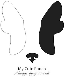 MY CUTE POOCH ALWAYS BY YOUR SIDE logo