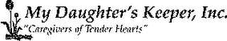 MY DAUGHTER'S KEEPER, INC. "CAREGIVERS OF TENDER HEARTS" logo