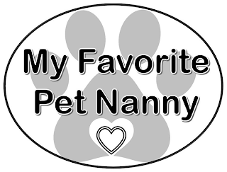 MY FAVORITE PET NANNY logo