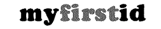 MY FIRST ID logo