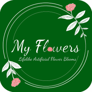 MY FLOWERS LIFELIKE ARTIFICIAL FLOWER BLOOMS logo