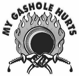 MY GASHOLE HURTS logo