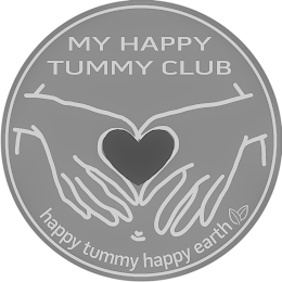 MY HAPPY TUMMY CLUB HAPPY TUMMY HAPPY EARTH logo