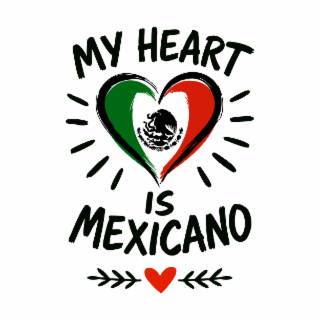 MY HEART IS MEXICANO logo