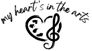 MY HEART'S IN THE ARTS logo