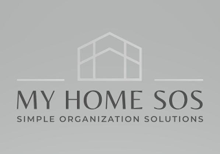 MY HOME SOS SIMPLE ORGANIZATION SOLUTIONS logo