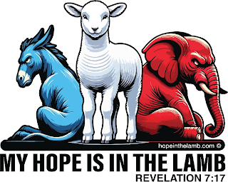 MY HOPE IS IN THE LAMB REVELATION 7:17 HOPEINTHELAMB.COM logo