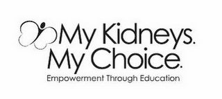 MY KIDNEYS. MY CHOICE. EMPOWERMENT THROUGH EDUCATION logo