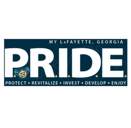 MY LAFAYETTE, GEORGIA PRIDE PROTECT REVITALIZE INVEST DEVELOP ENJOY logo