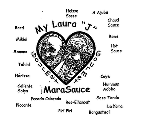 MY LAURA "J" GOURMET MARASAUCE logo