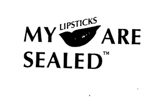 MY LIPSTICKS ARE SEALED logo