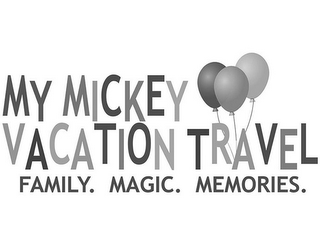 MY MICKEY VACATION TRAVEL FAMILY. MAGIC. MEMORIES. logo