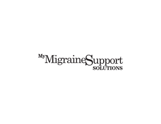MY MIGRAINE SUPPORT SOLUTIONS logo