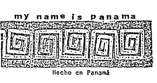 MY NAME IS PANAMA logo