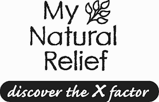 MY NATURAL RELIEF DISCOVER THE X FACTOR