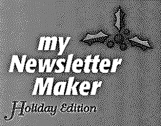 MY NEWSLETTER MAKER HOLIDAY EDITION logo