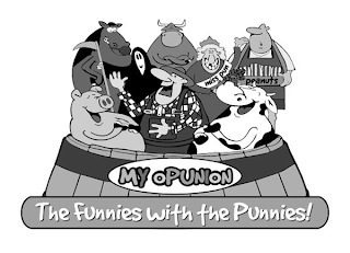 MY OPUNION THE FUNNIES WITH THE PUNNIES! logo