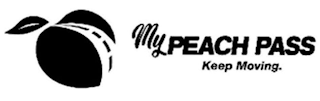MY PEACH PASS KEEP MOVING. logo