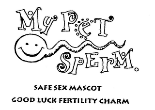 MY PET SPERM SAFE SEX MASCOT GOOD LUCK FERTILITY CHARM logo