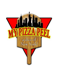 MY PIZZA PEEL A SLICE OF NEW YORK! logo