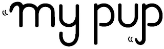 "MY PUP" logo