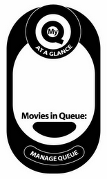 MY Q AT A GLANCE MOVIES IN QUEUE: MANAGE QUEUE logo