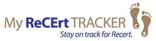 MY RECERT TRACKER STAY ON TRACK FOR RECERT CE logo